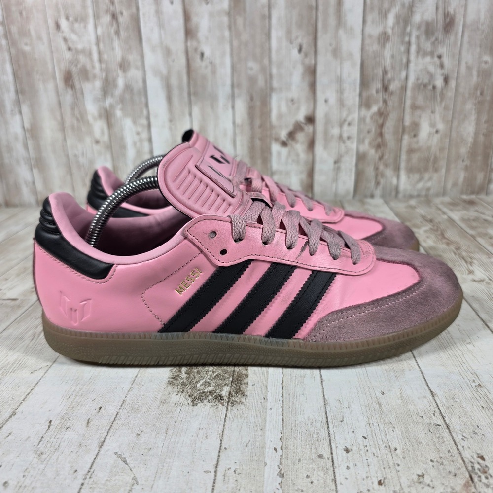 Adidas Samba Messi Inter Miami CF Pink Black Gum Sneakers IH8158‎ Mens 9.5